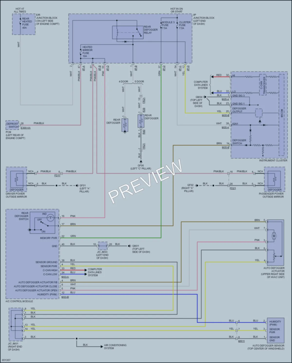 2019 Kia Rio5 Defoggers wiring diagram preview