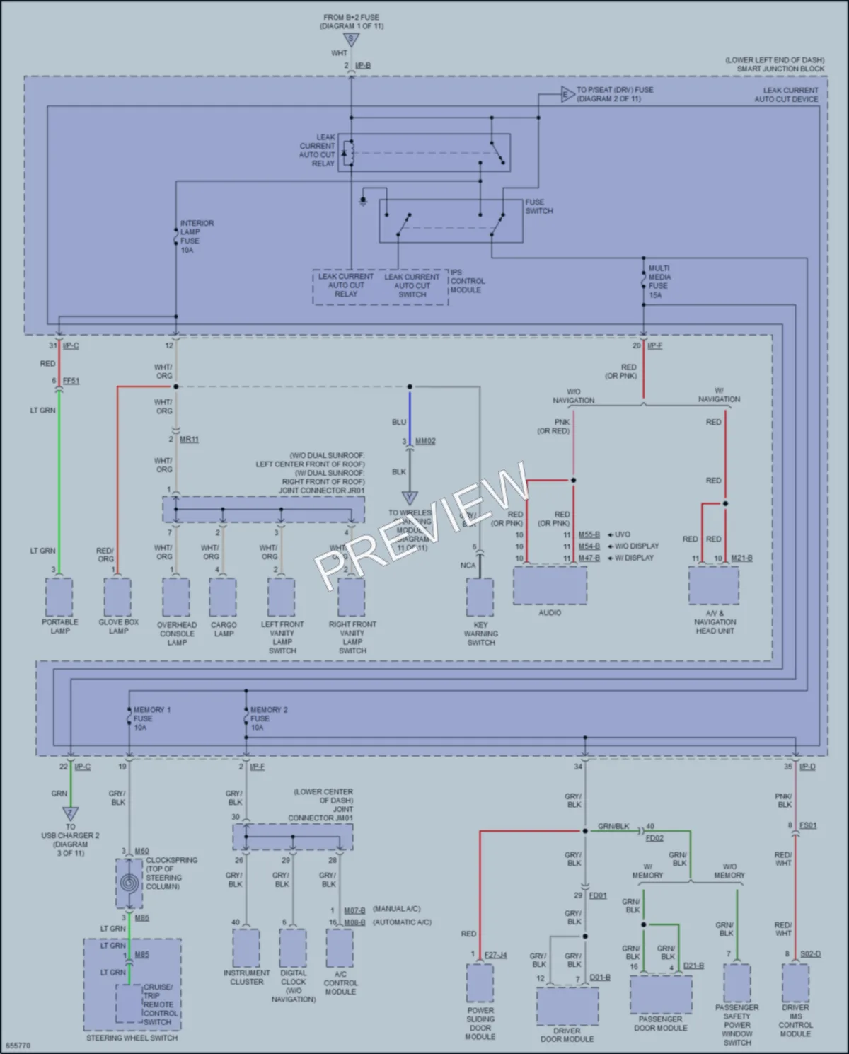 2019 Kia Sedona Power Distribution wiring diagram preview