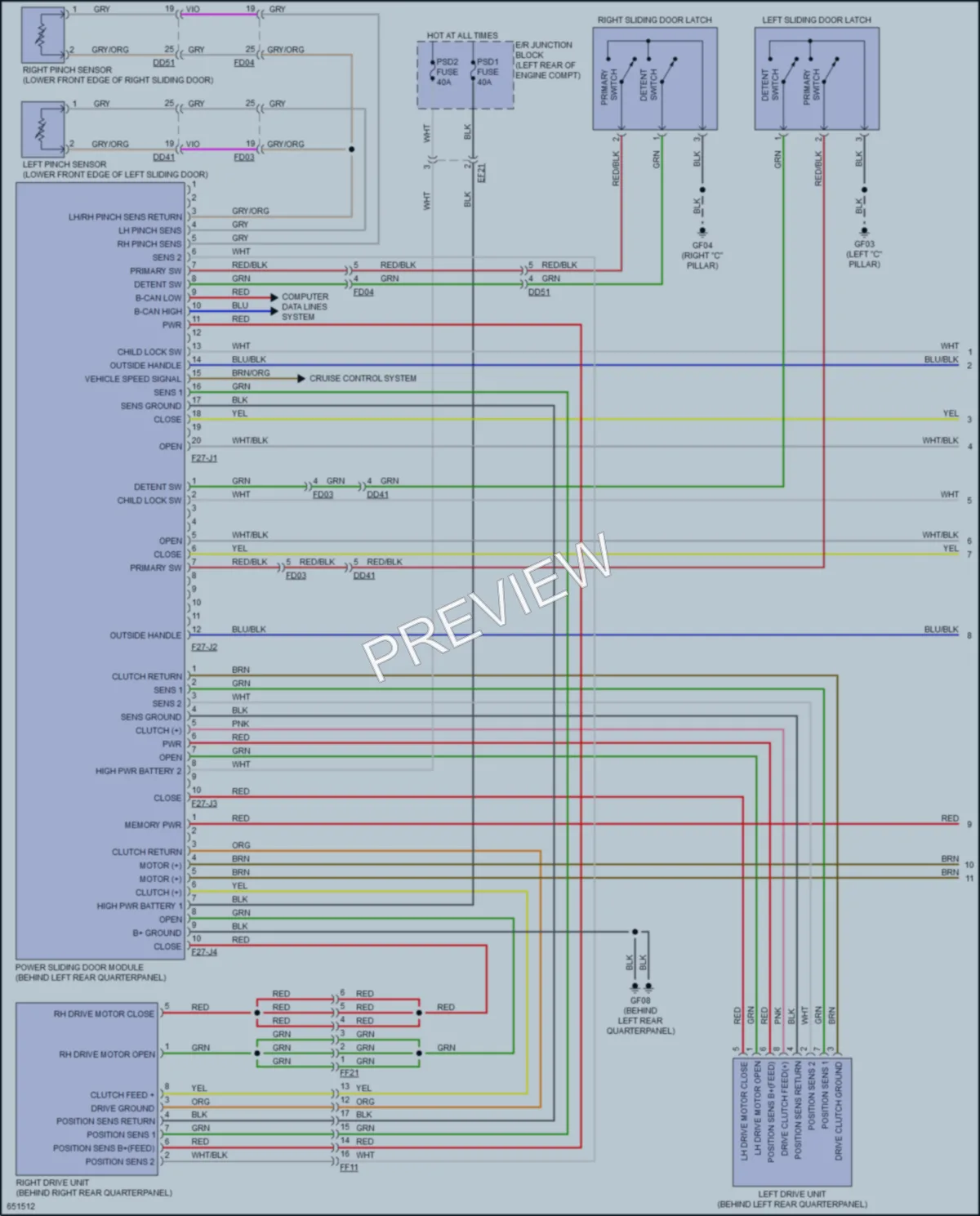 2019 Kia Sedona Trunk Tailgate Fuel Door wiring diagram preview