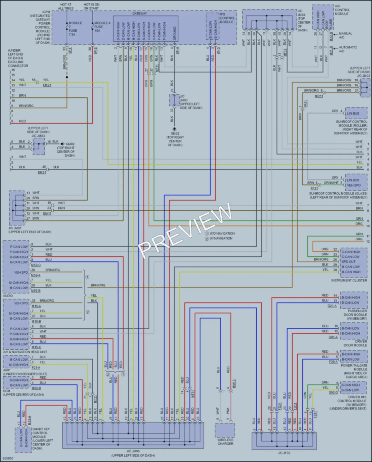 2019 Kia Sorento Computer Data Lines wiring diagram preview