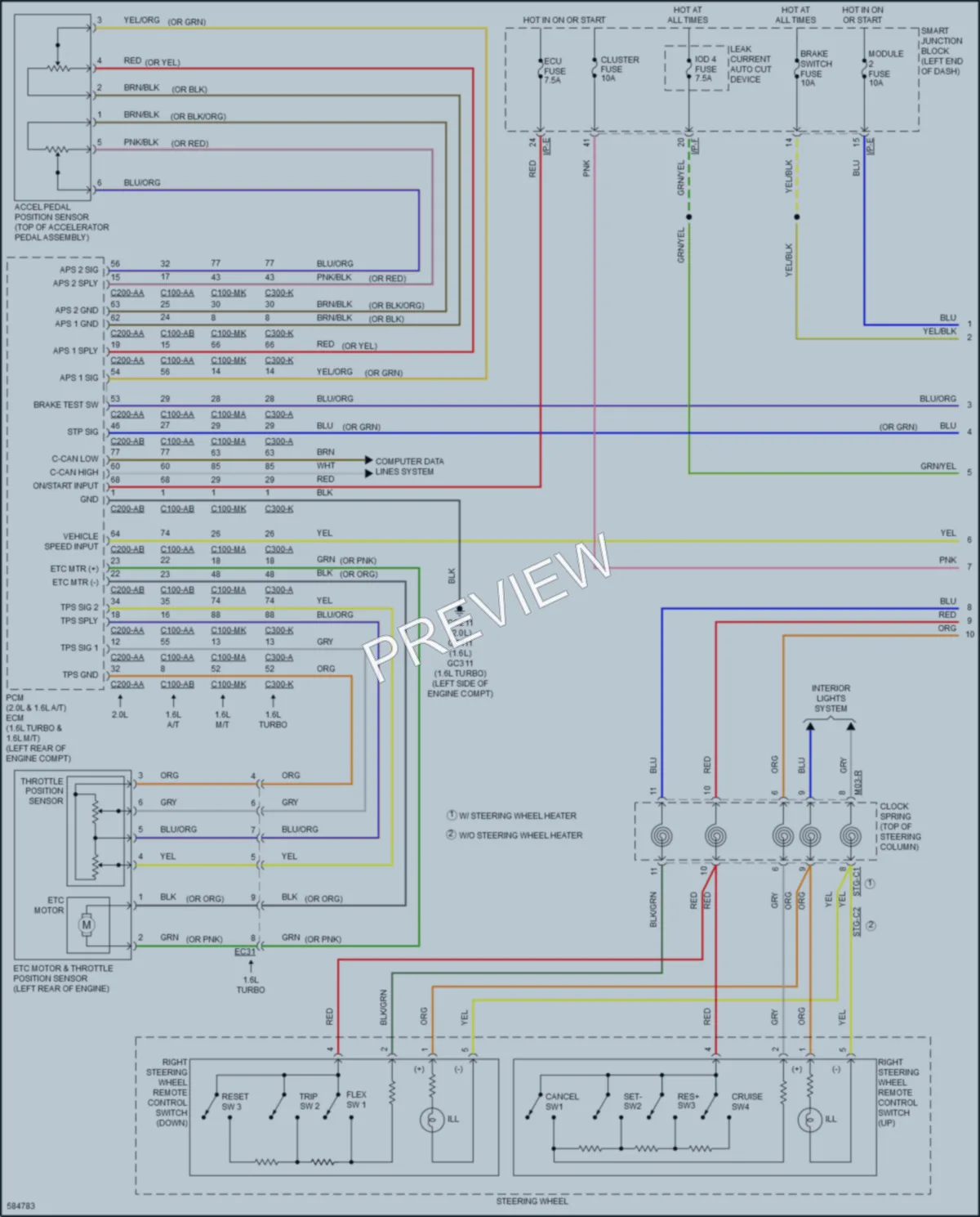 2019 Kia Soul Cruise Control wiring diagram preview
