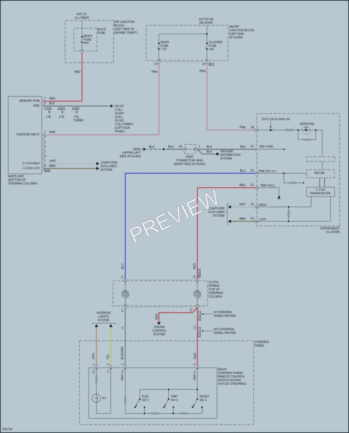 2019 Kia Soul Electronic Power Steering wiring diagram preview