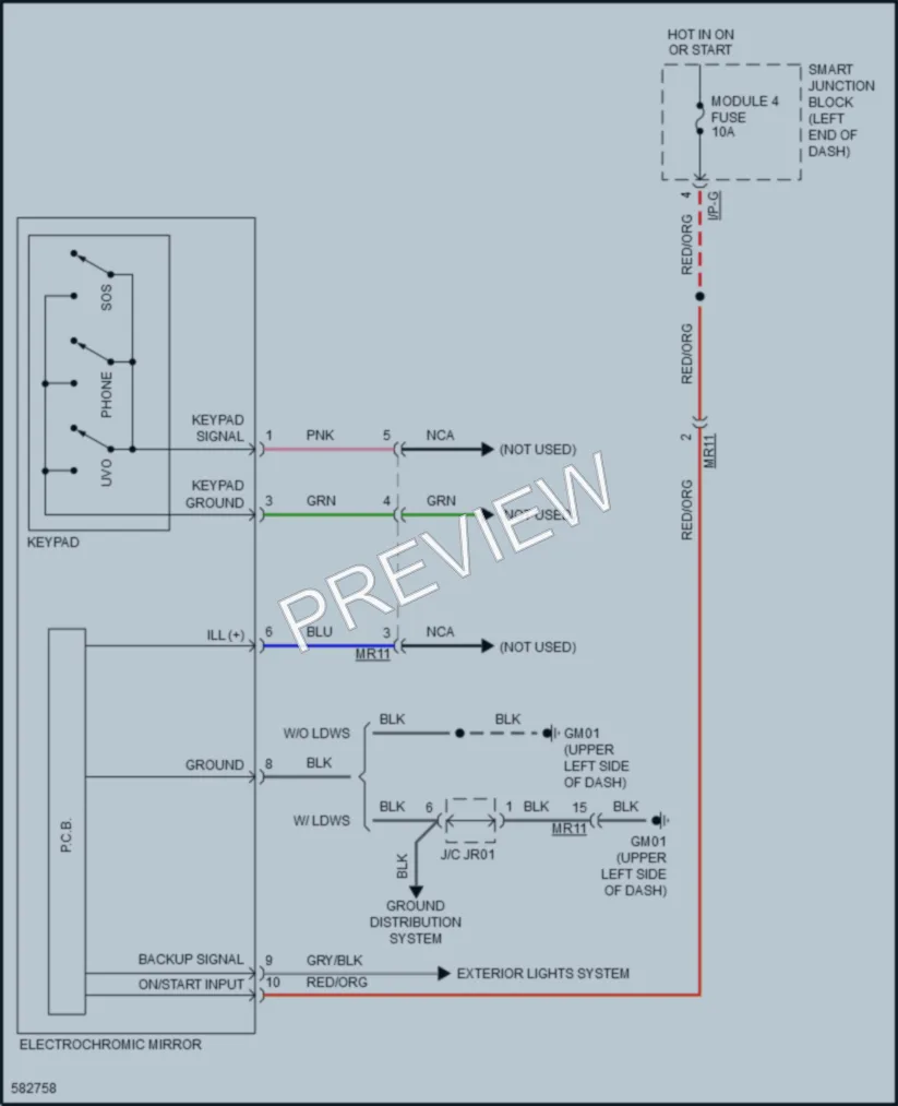 2019 Kia Soul Power Mirrors wiring diagram preview