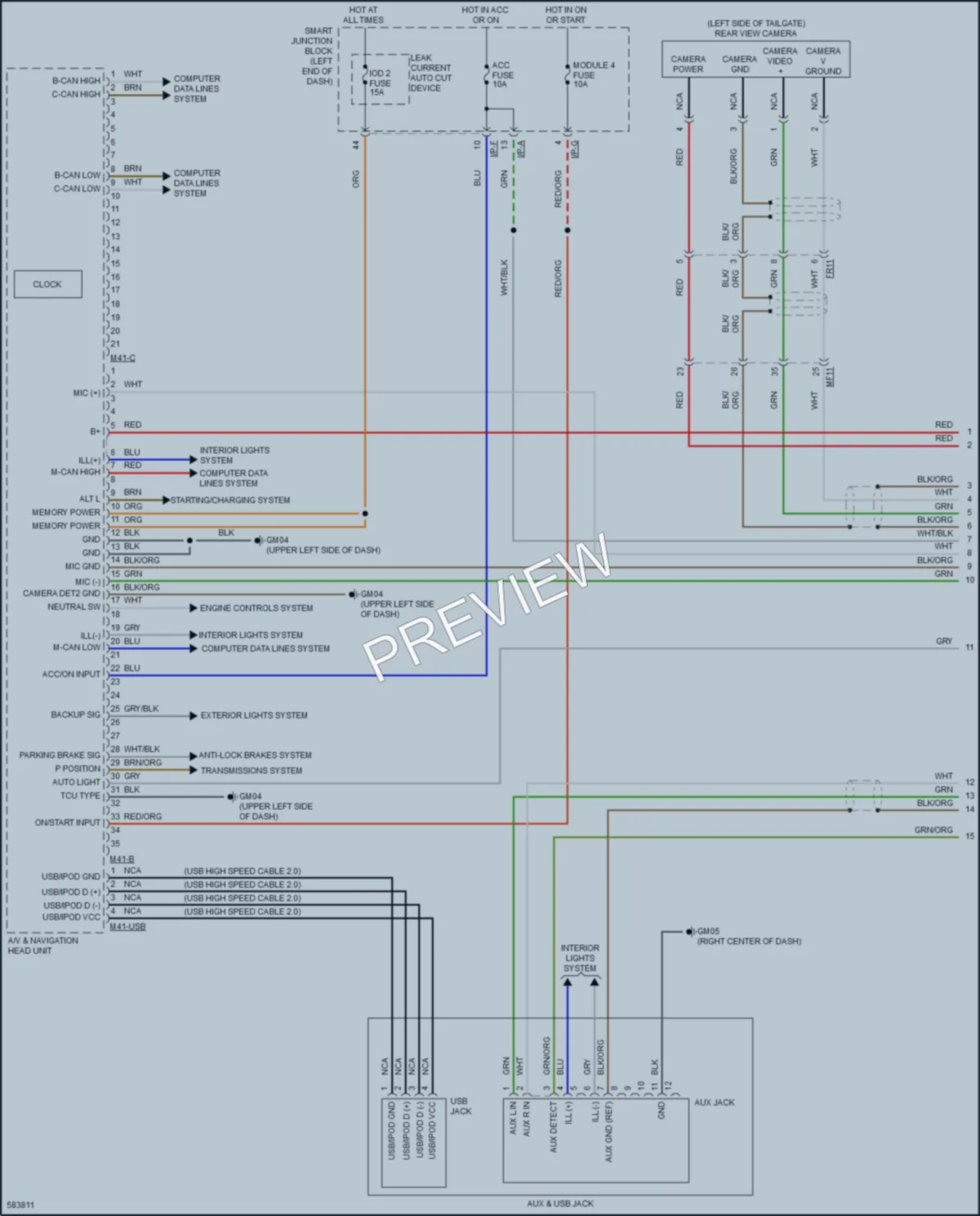 2019 Kia Soul Radio wiring diagram preview