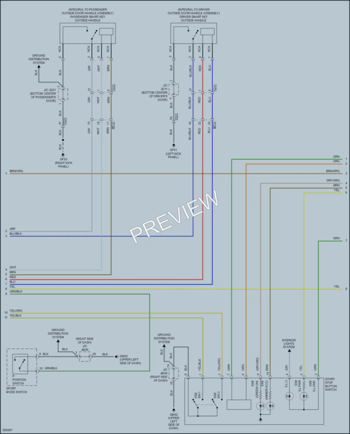 2019 Kia SoulEV Anti Theft wiring diagram preview