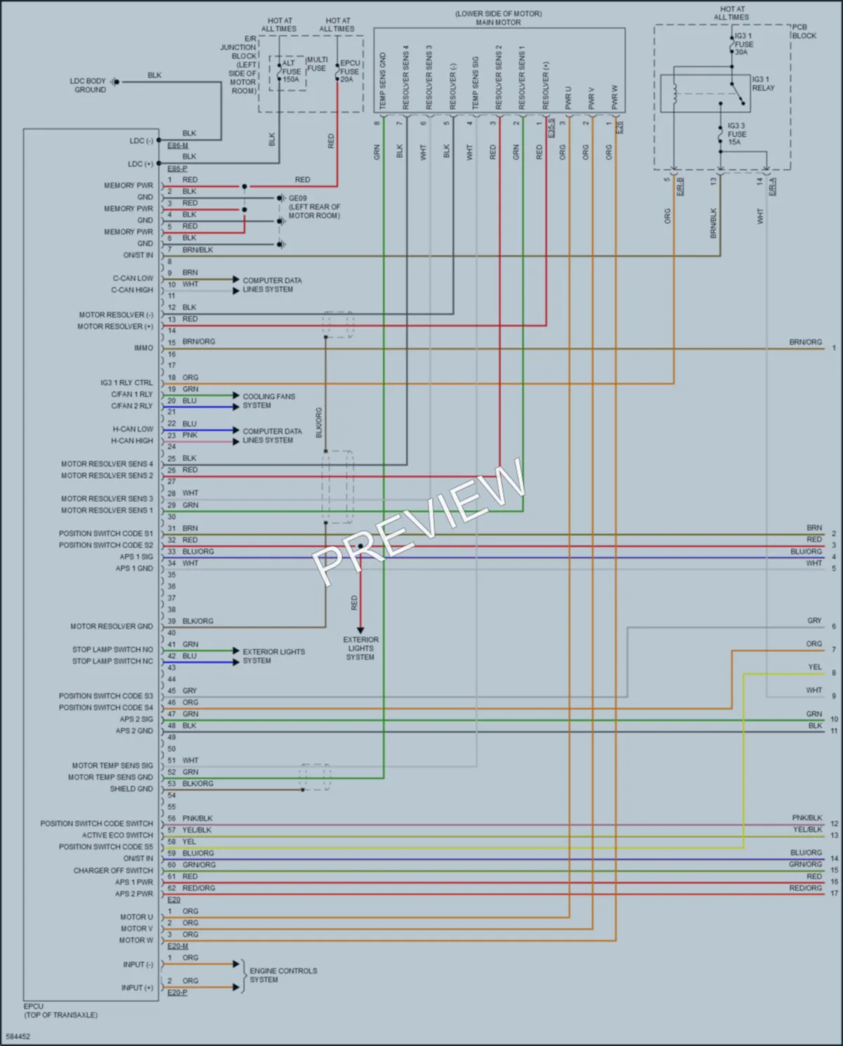 2019 Kia SoulEV Transmission wiring diagram preview