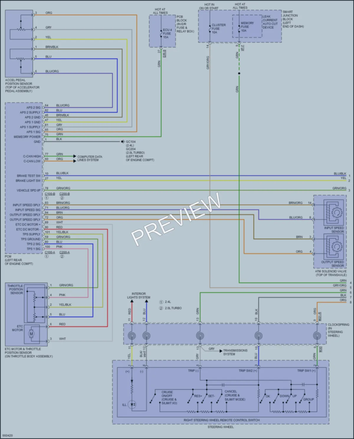 2019 Kia Sportage Cruise Control wiring diagram preview