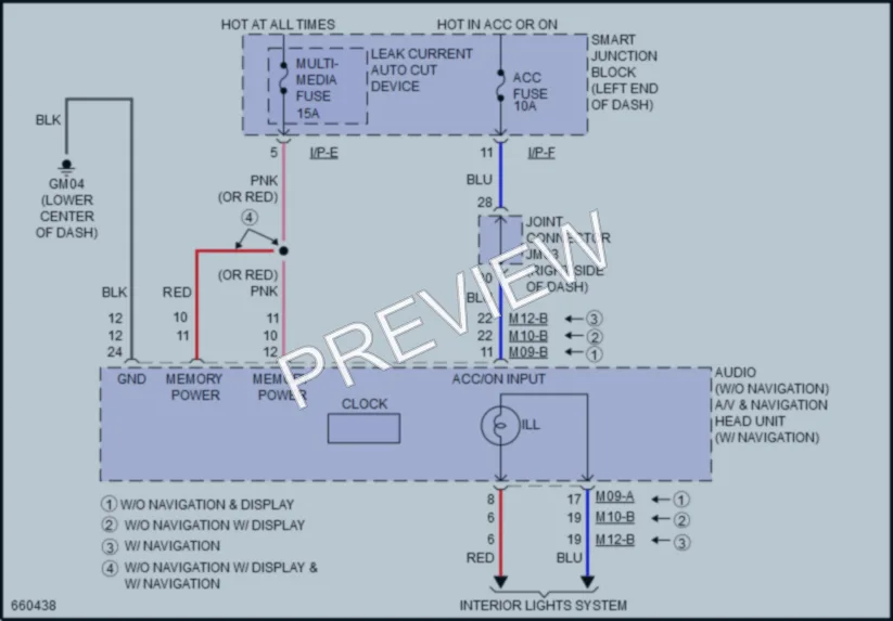 2019 Kia Sportage Instrument Cluster wiring diagram preview