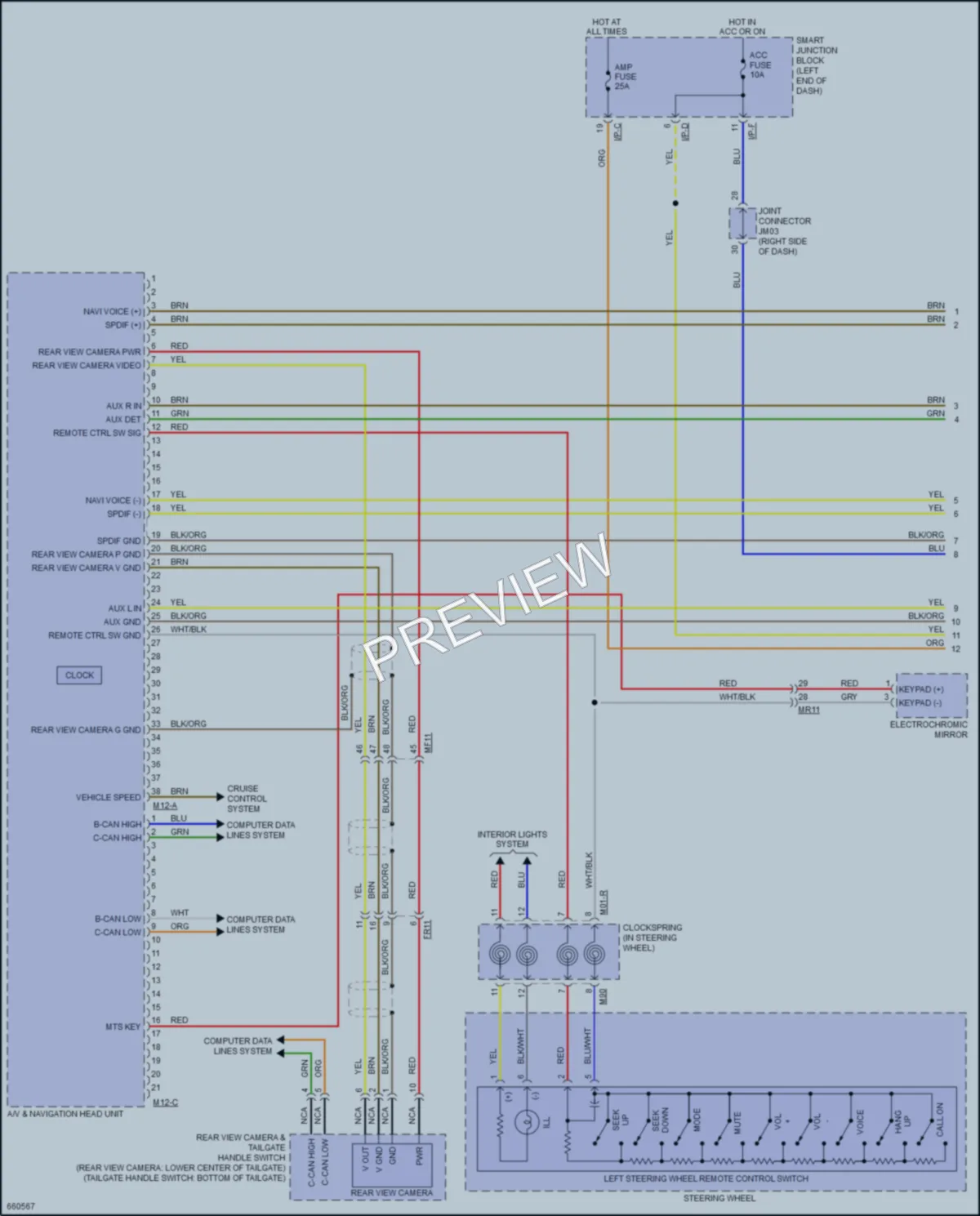 2019 Kia Sportage Radio wiring diagram preview