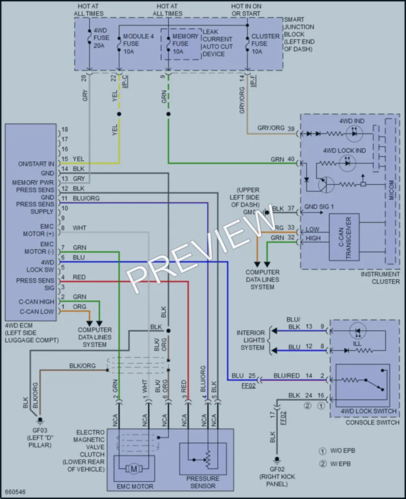 2019 Kia Sportage Transmission wiring diagram preview