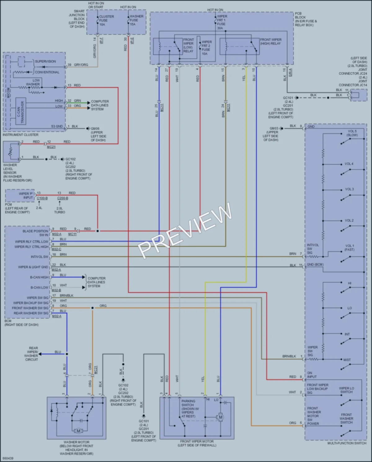 2019 Kia Sportage Wiper Washer wiring diagram preview