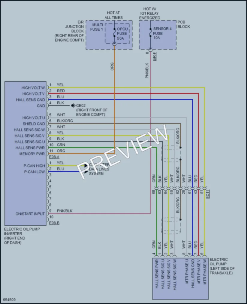 2019 Kia Stinger Engine Performance wiring diagram preview