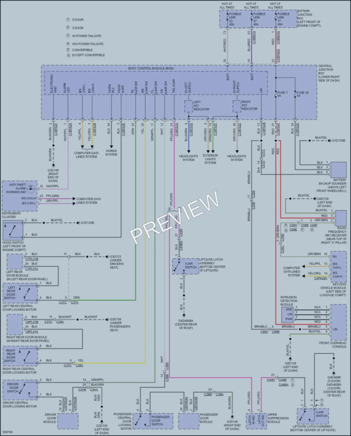 2019 LandRover RangeRoverEvoque Anti Theft Wiring Diagrams protected preview