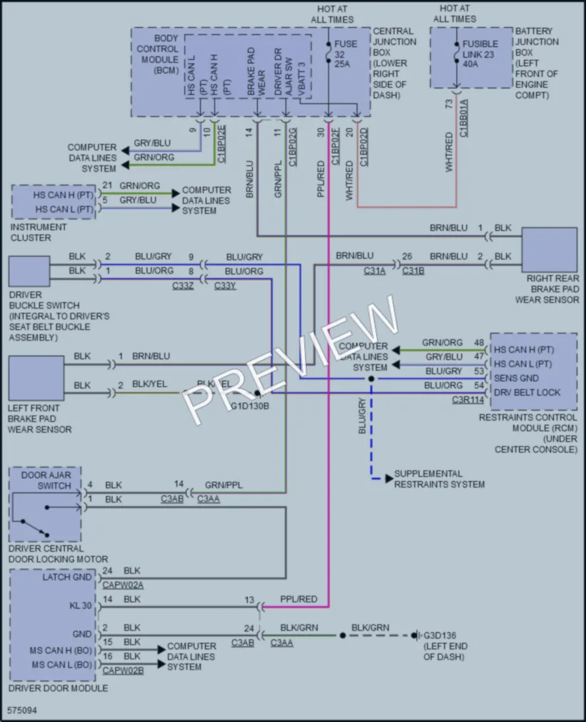 2019 LandRover RangeRoverEvoque Warning Systems wiring diagram preview