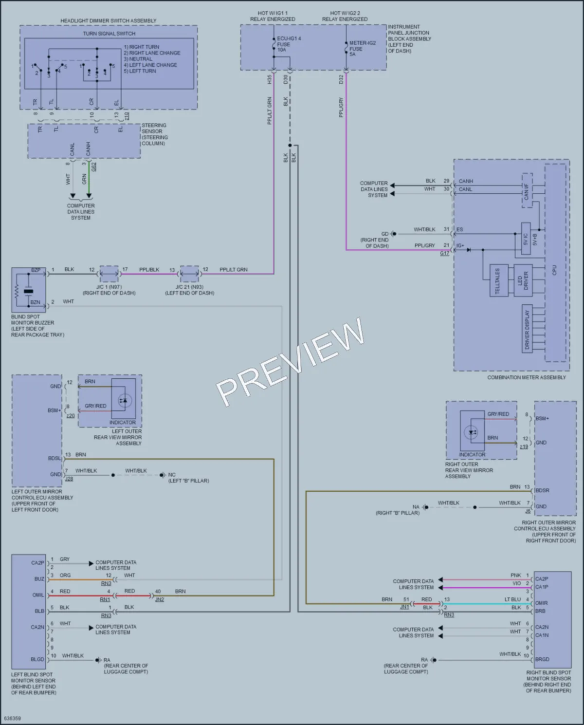2019 Lexus ES300h Navigation wiring diagram preview