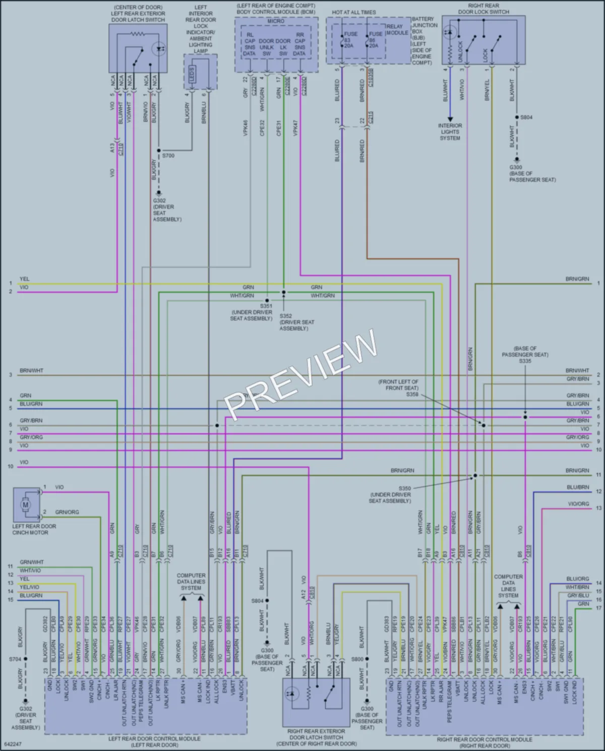 2019 Lincoln Continental Anti Theft wiring diagram preview