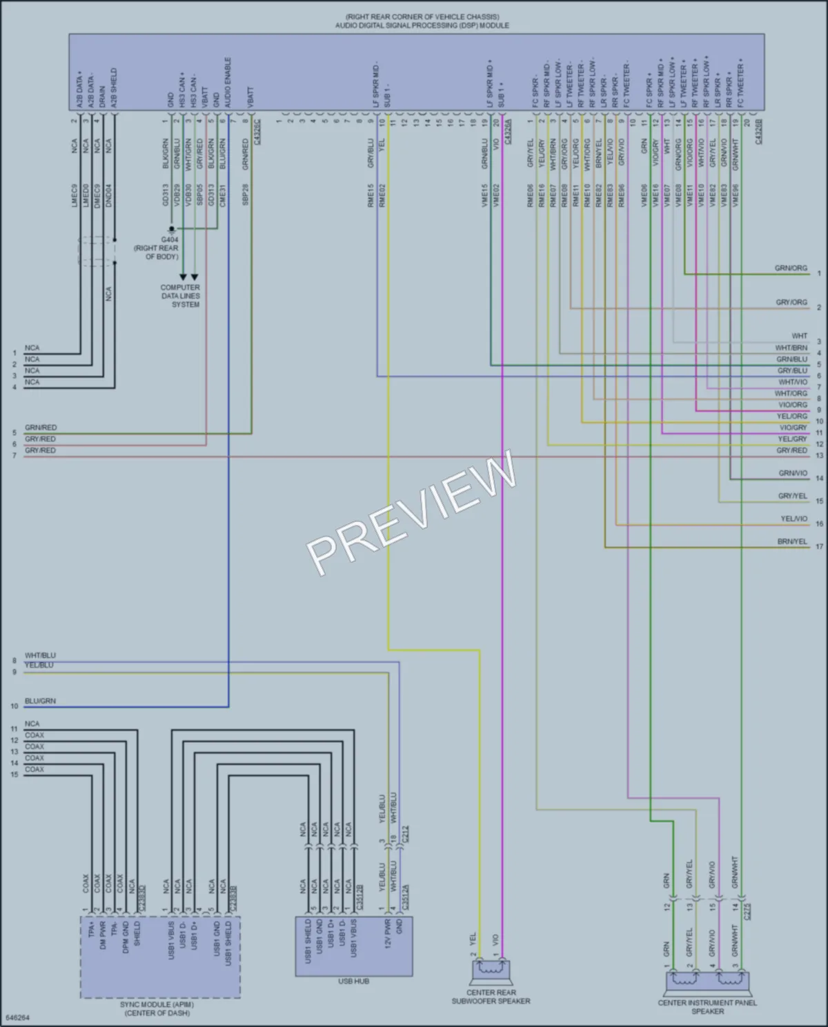 2019 Lincoln Continental Navigation wiring diagram preview
