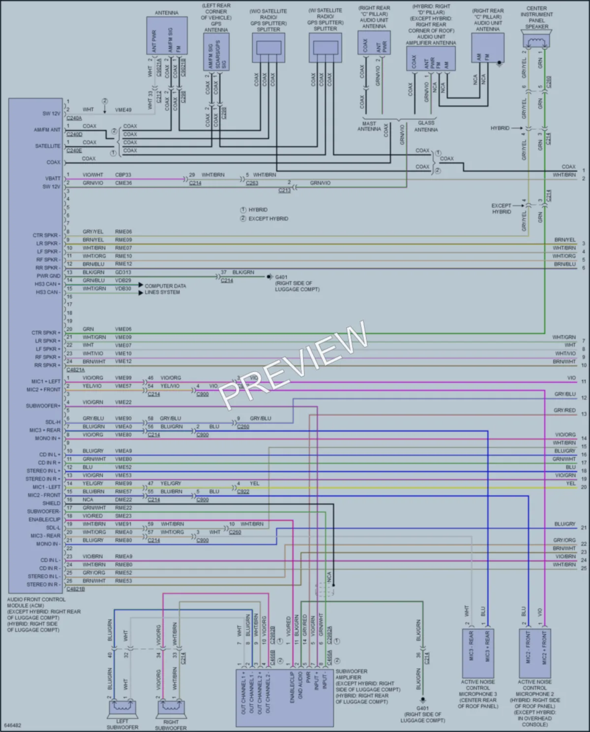 2019 Lincoln MKZ Radio wiring diagram preview