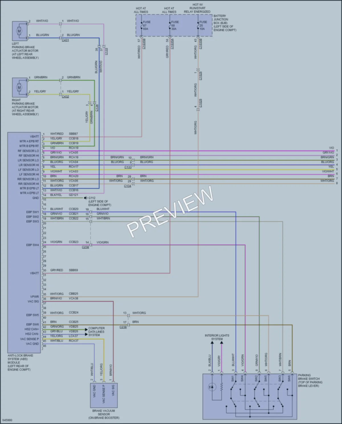 2019 Lincoln Nautilus Anti Lock Brakes wiring diagram preview