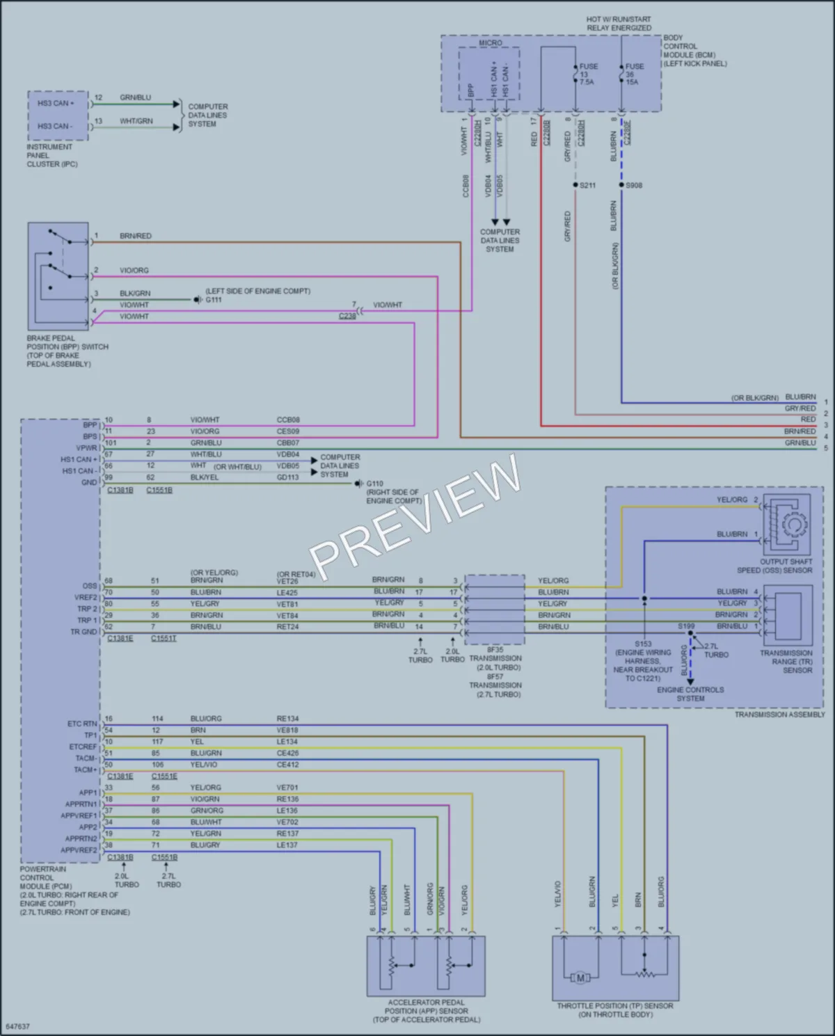 2019 Lincoln Nautilus Cruise Control wiring diagram preview