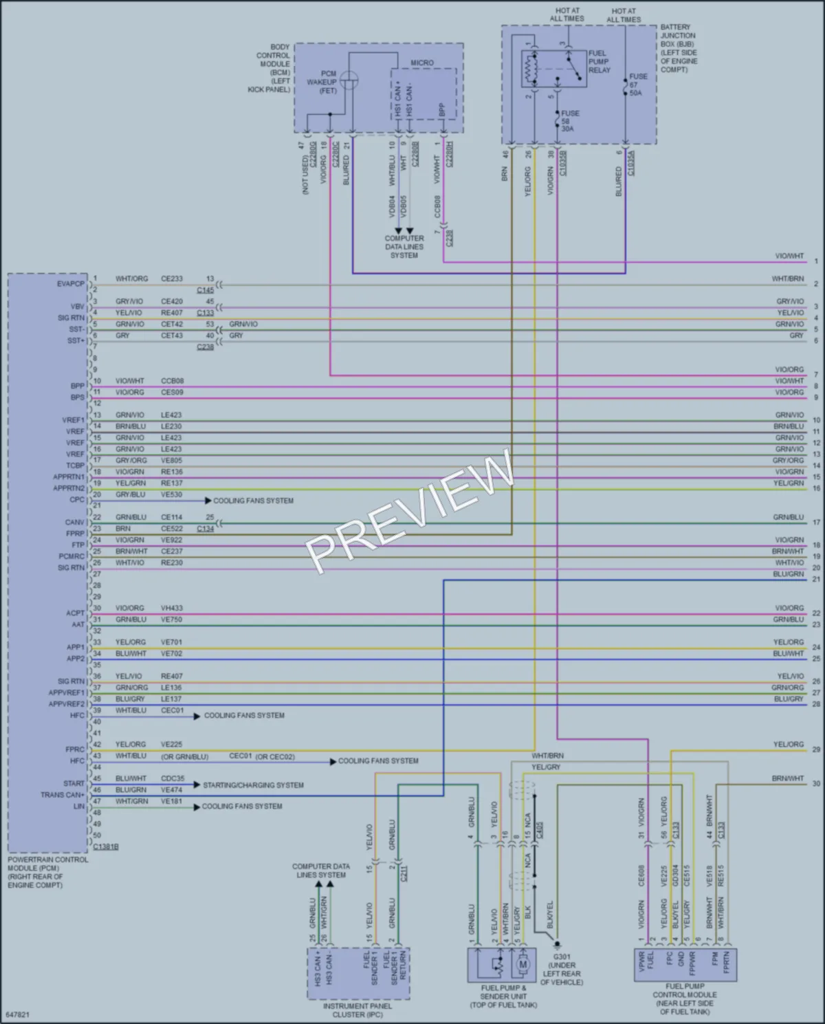 2019 Lincoln Nautilus Engine Performance wiring diagram preview