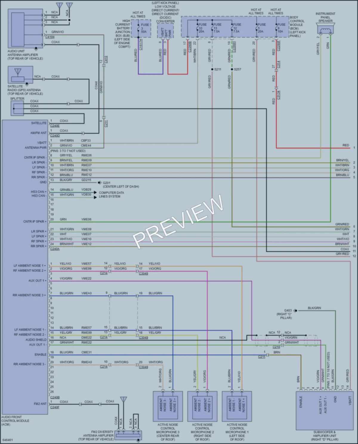 2019 Lincoln Nautilus Radio wiring diagram preview