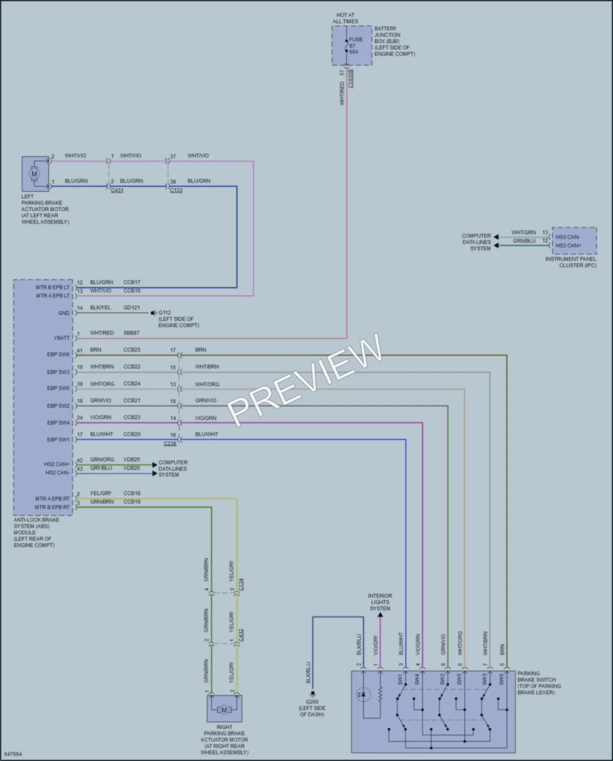2019 Lincoln Nautilus Shift Interlock wiring diagram preview