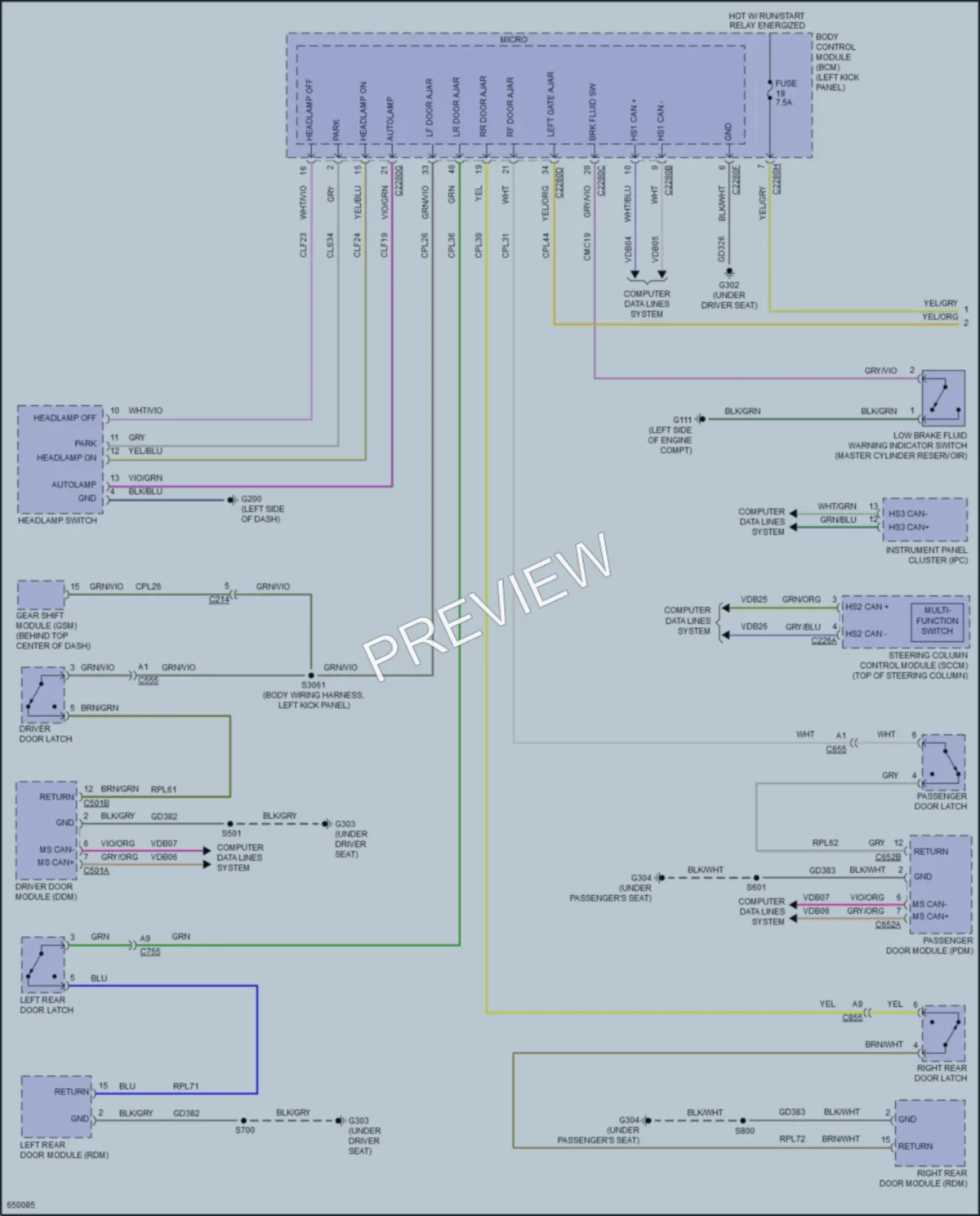 2019 Lincoln Nautilus Warning Systems wiring diagram preview