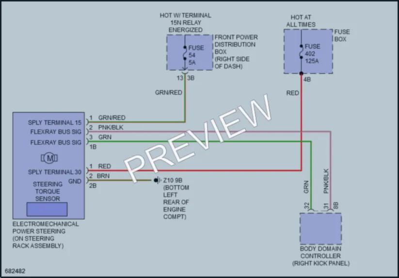 2019 MINI Cooper Electronic Power Steering wiring diagram preview