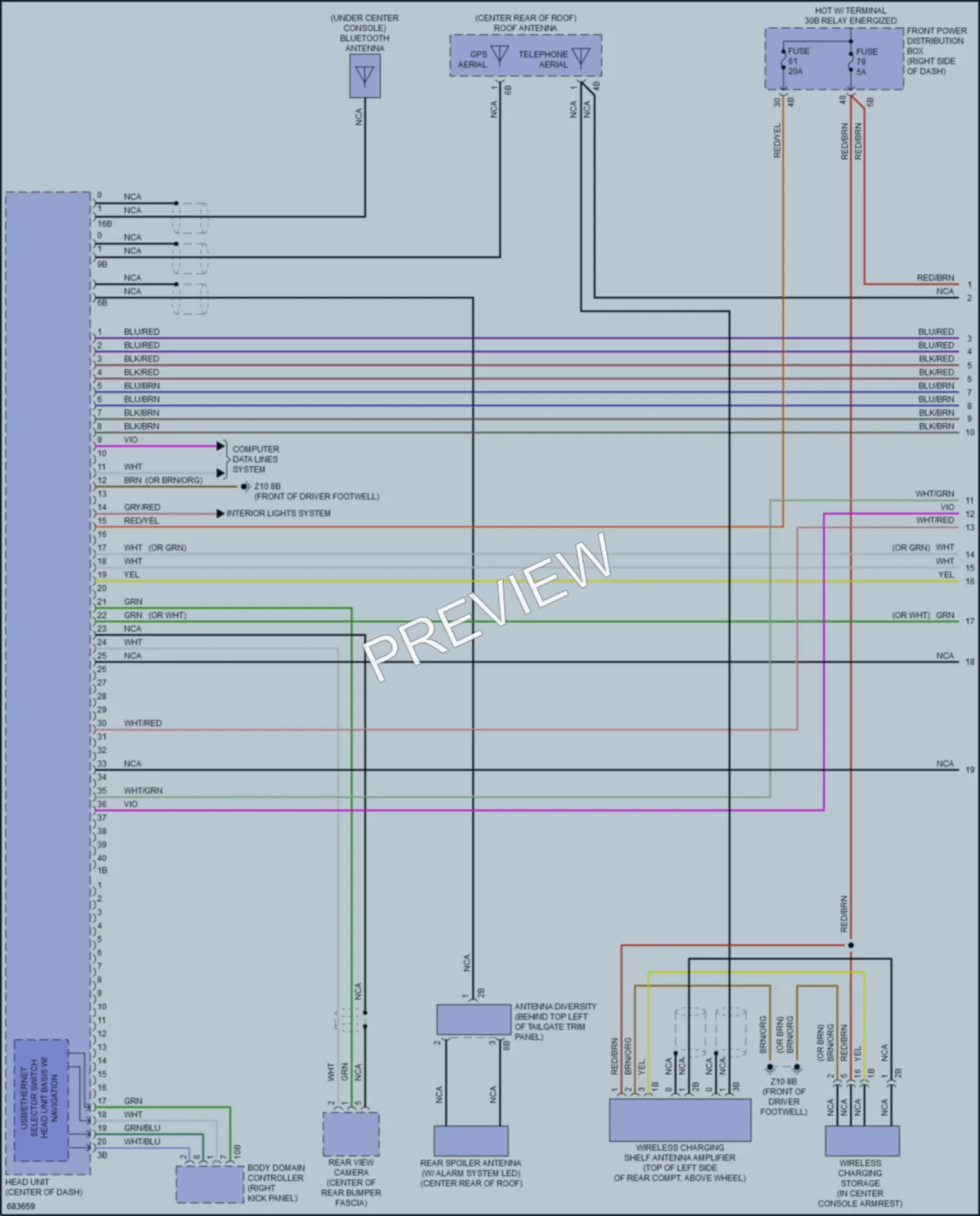 2019 MINI Cooper Radio wiring diagram preview