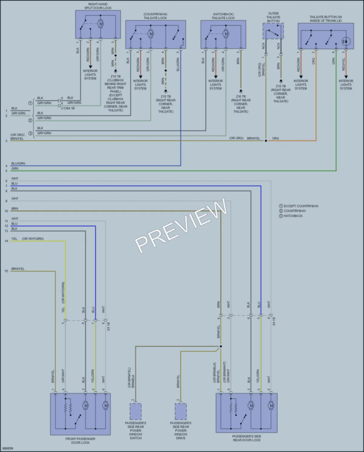 2019 MINI CooperClubman Anti Theft wiring diagram preview