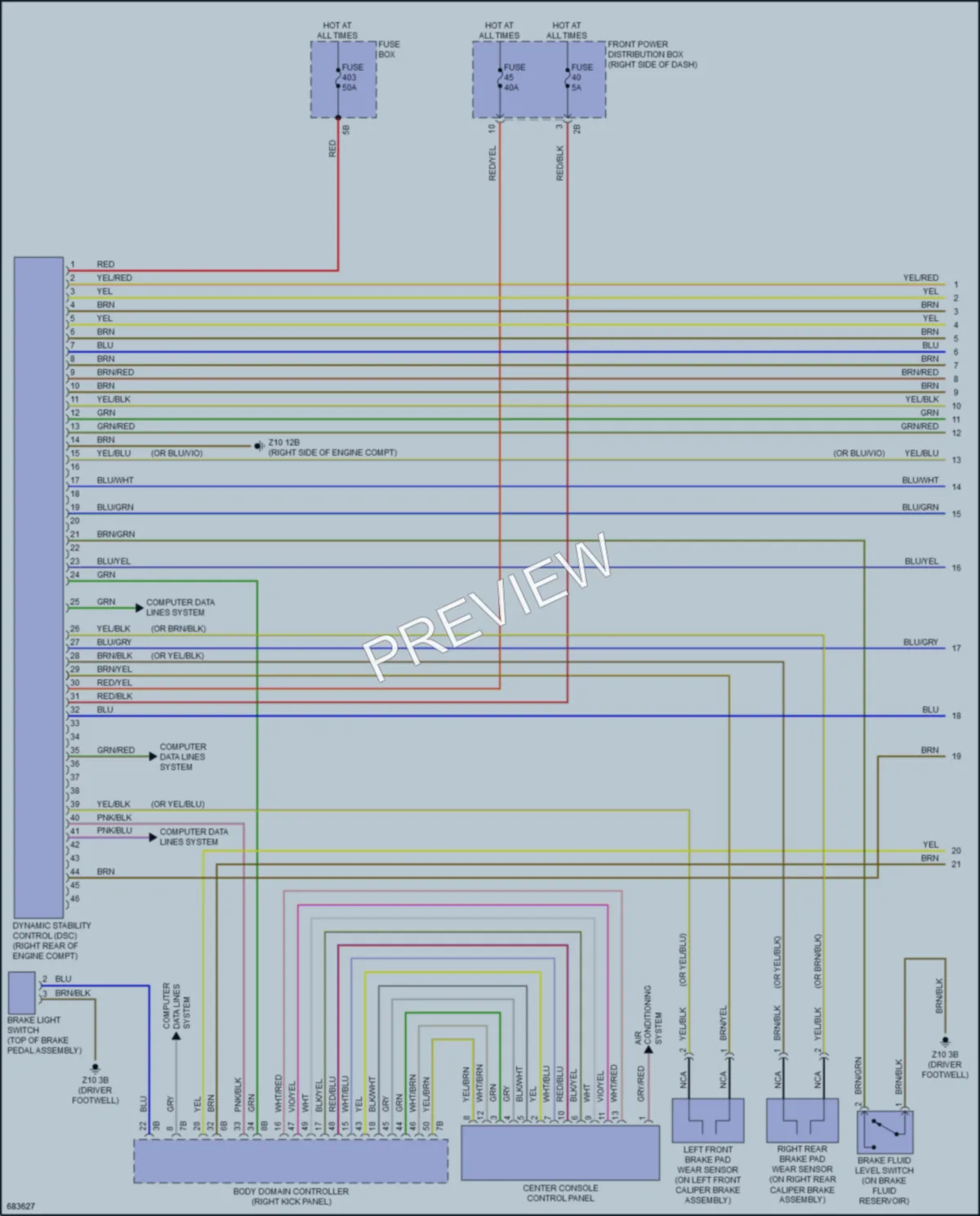 2019 MINI CooperCountryman Anti Lock Brakes wiring diagram preview