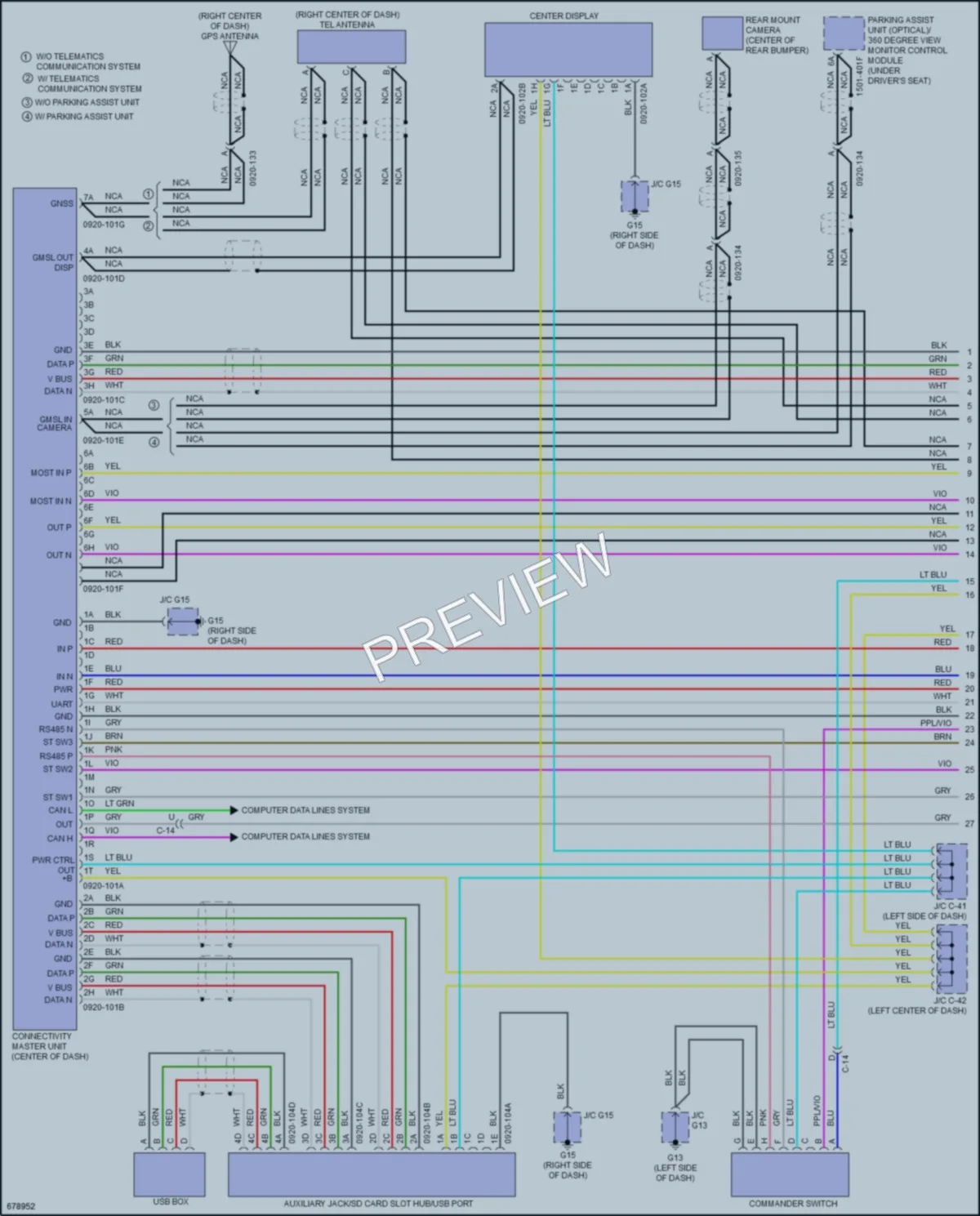2019 Mazda 3 Radio wiring diagram preview