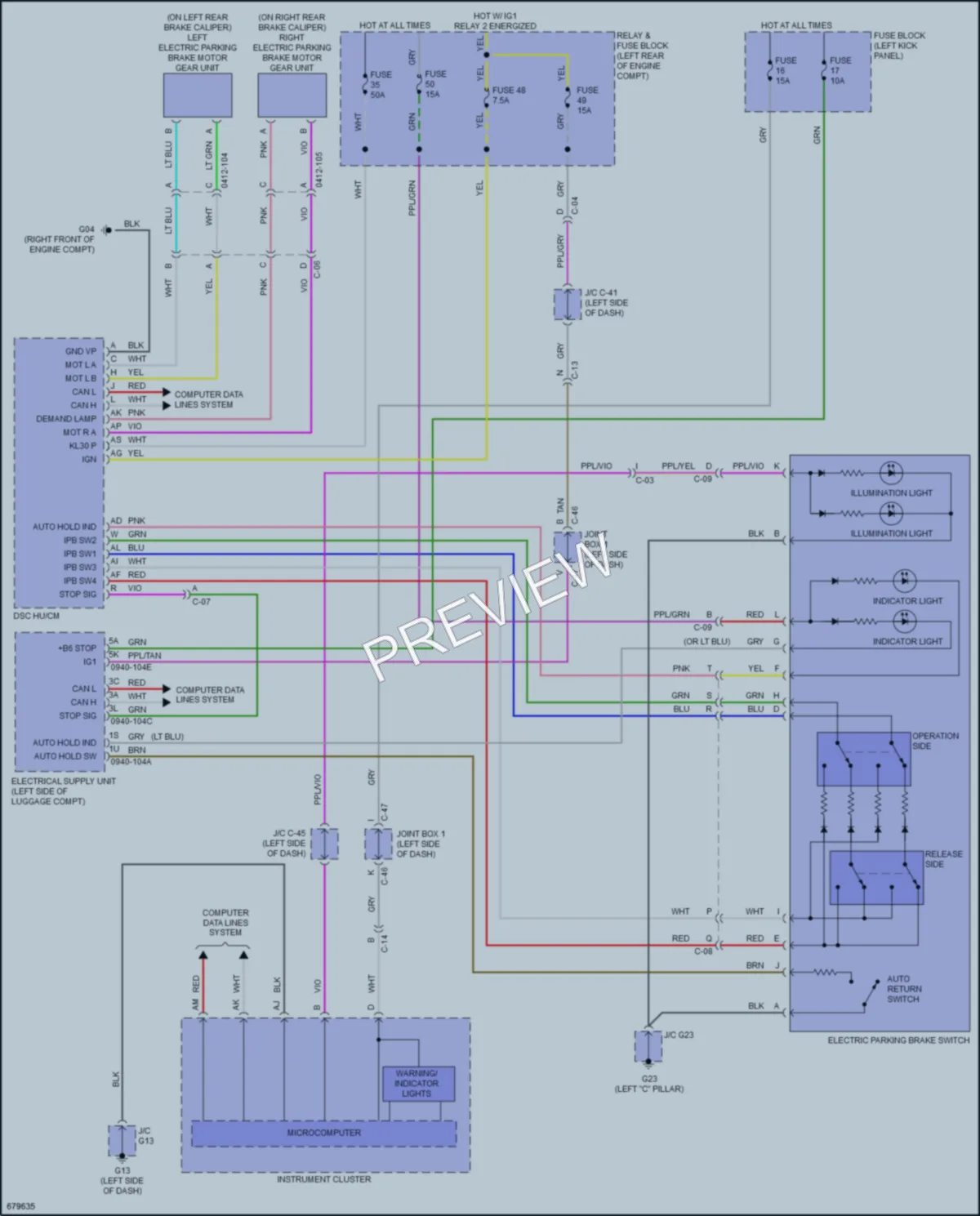 2019 Mazda 3 Shift Interlock wiring diagram preview
