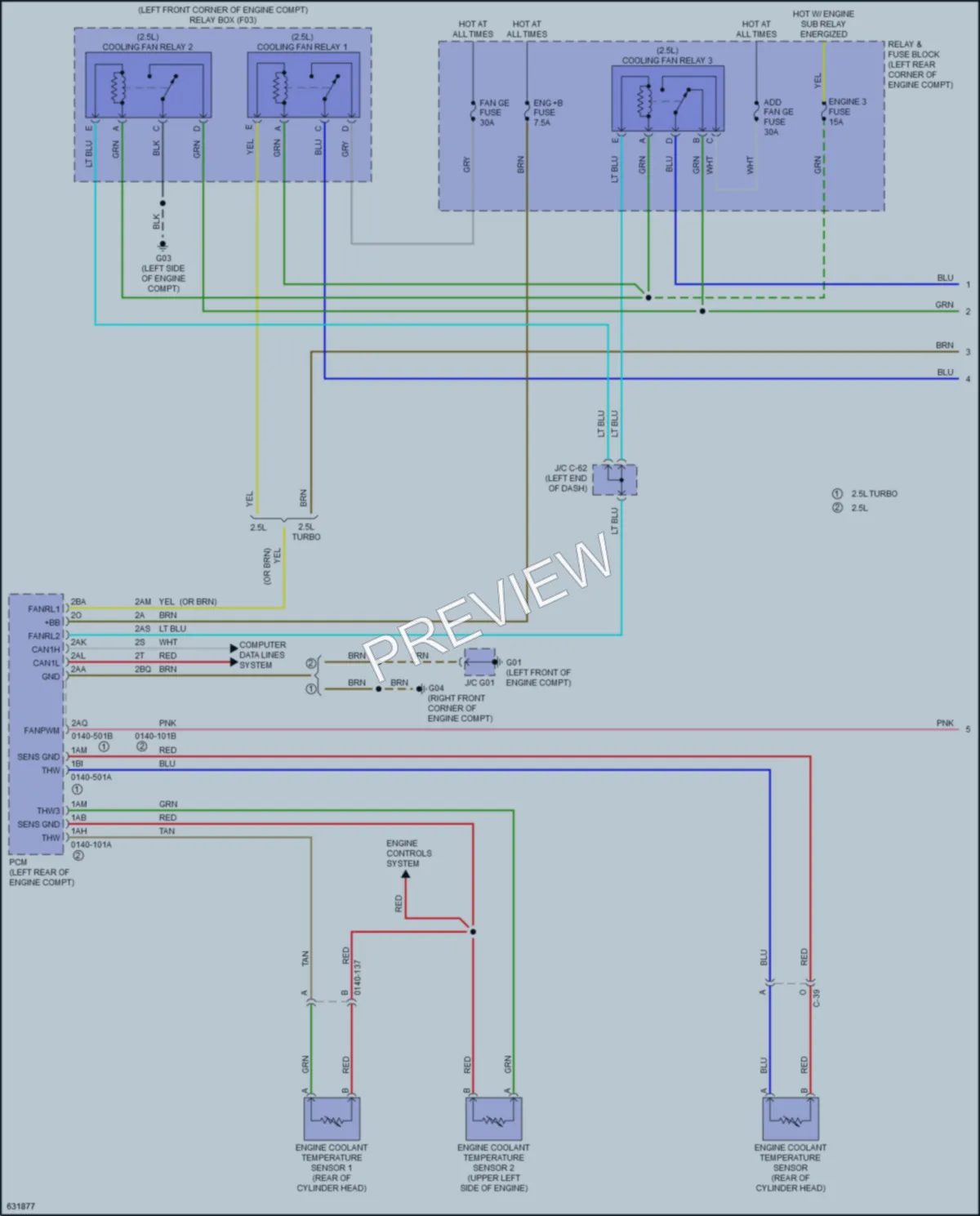 2019 Mazda 6 Cooling Fan wiring diagram preview