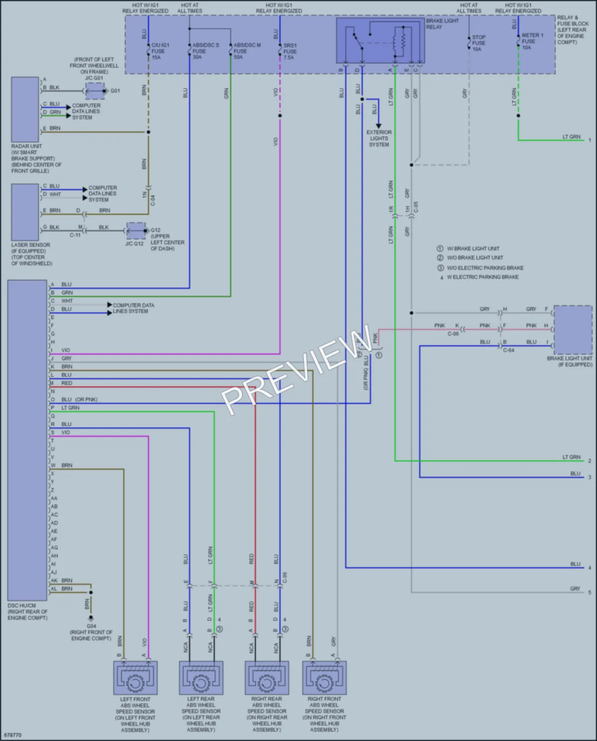 2019 Mazda CX3 Anti Lock Brakes wiring diagram preview