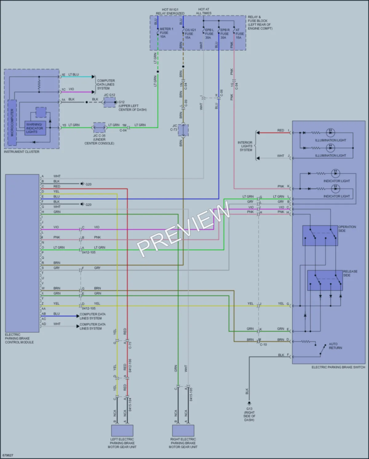 2019 Mazda CX3 Shift Interlock wiring diagram preview