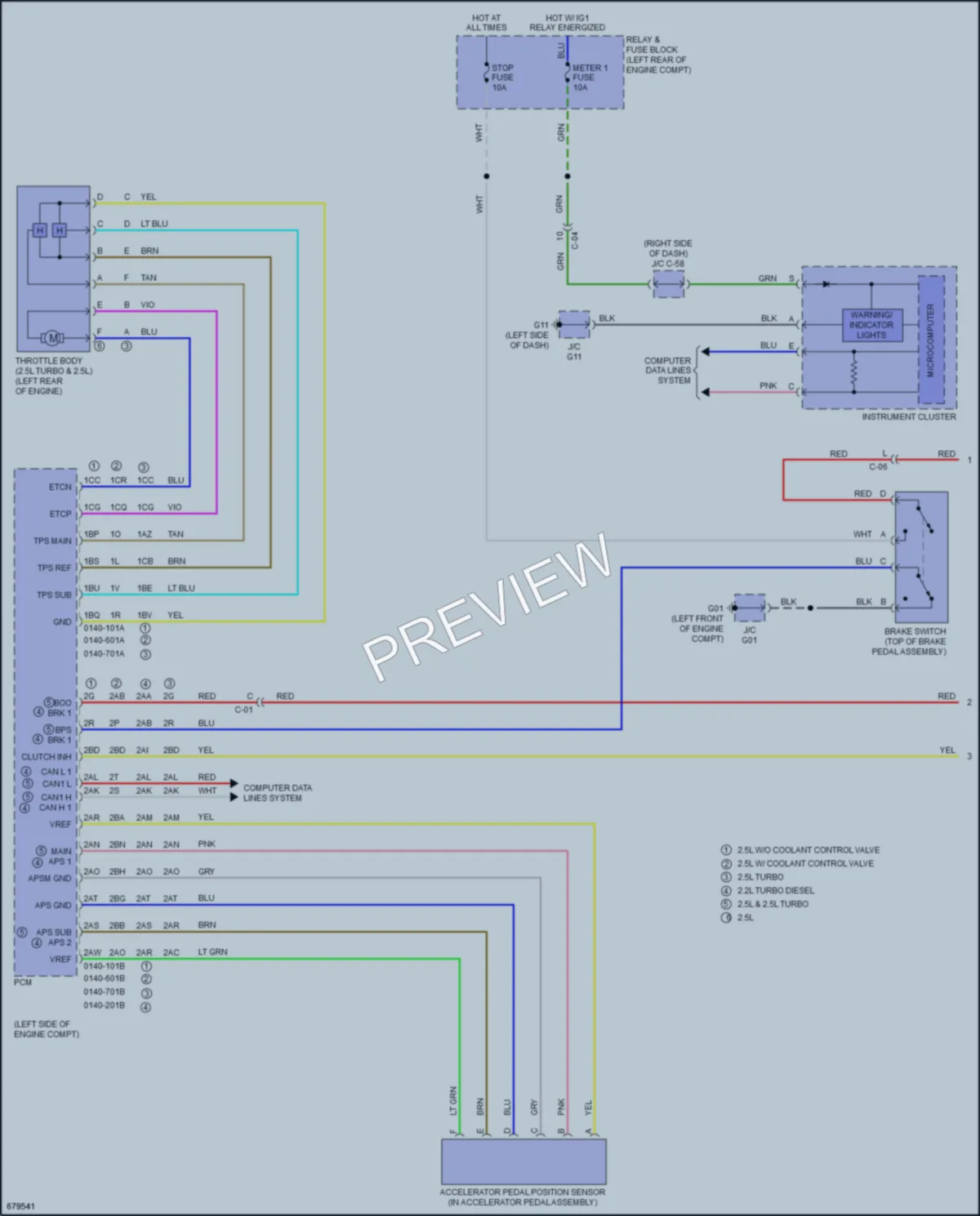 2019 Mazda CX5 Cruise Control wiring diagram preview
