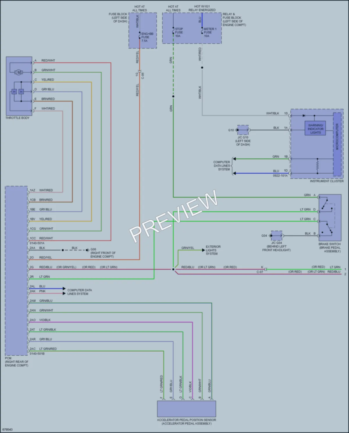 2019 Mazda CX9 Cruise Control wiring diagram preview