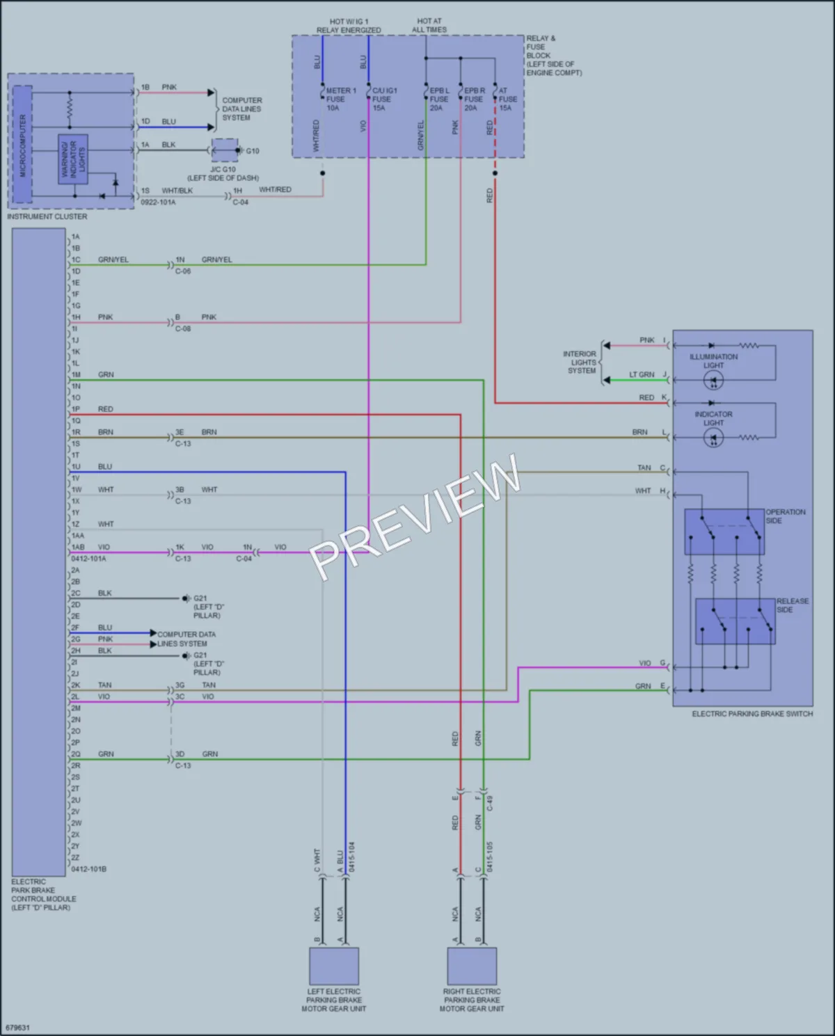 2019 Mazda CX9 Shift Interlock wiring diagram preview