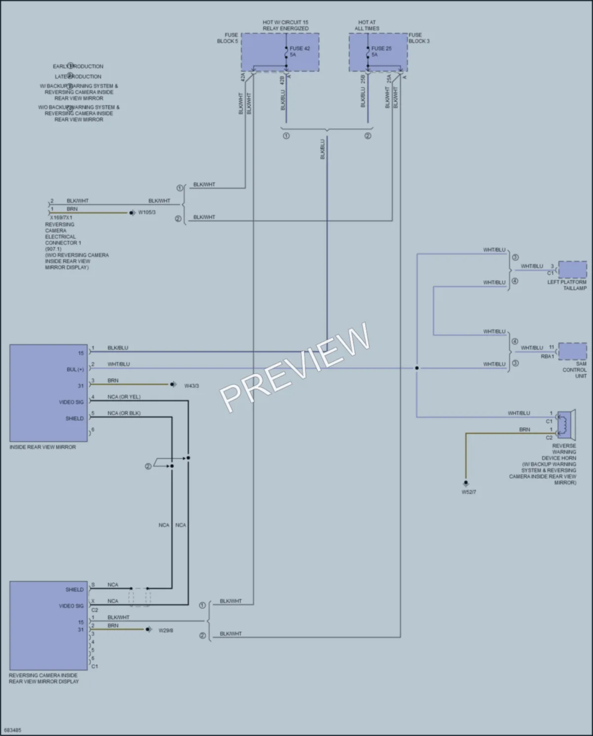 2019 MercedesBenz 1500Sprinter Power Mirrors wiring diagram preview