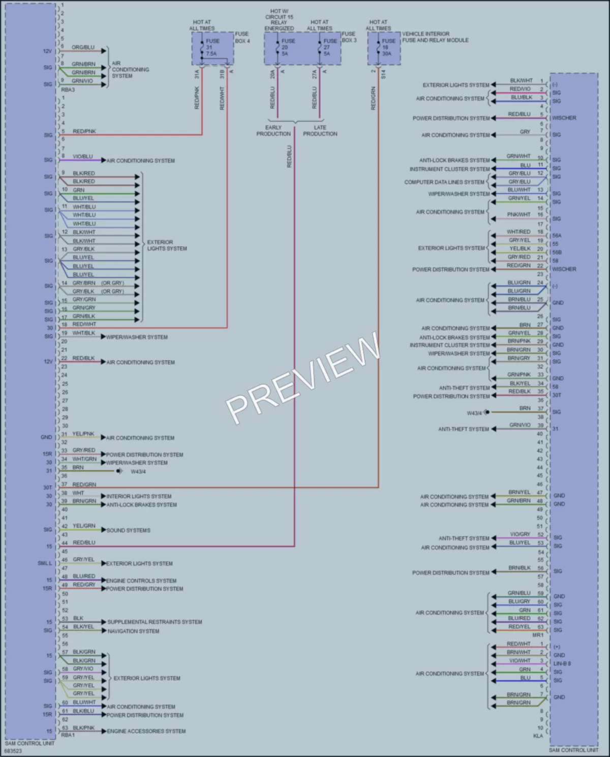 2019 MercedesBenz 2500Sprinter Body Control Modules wiring diagram preview