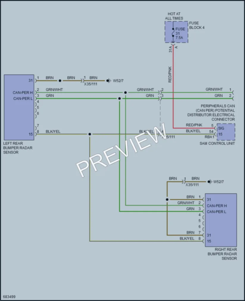 2019 MercedesBenz 3500Sprinter Navigation wiring diagram preview