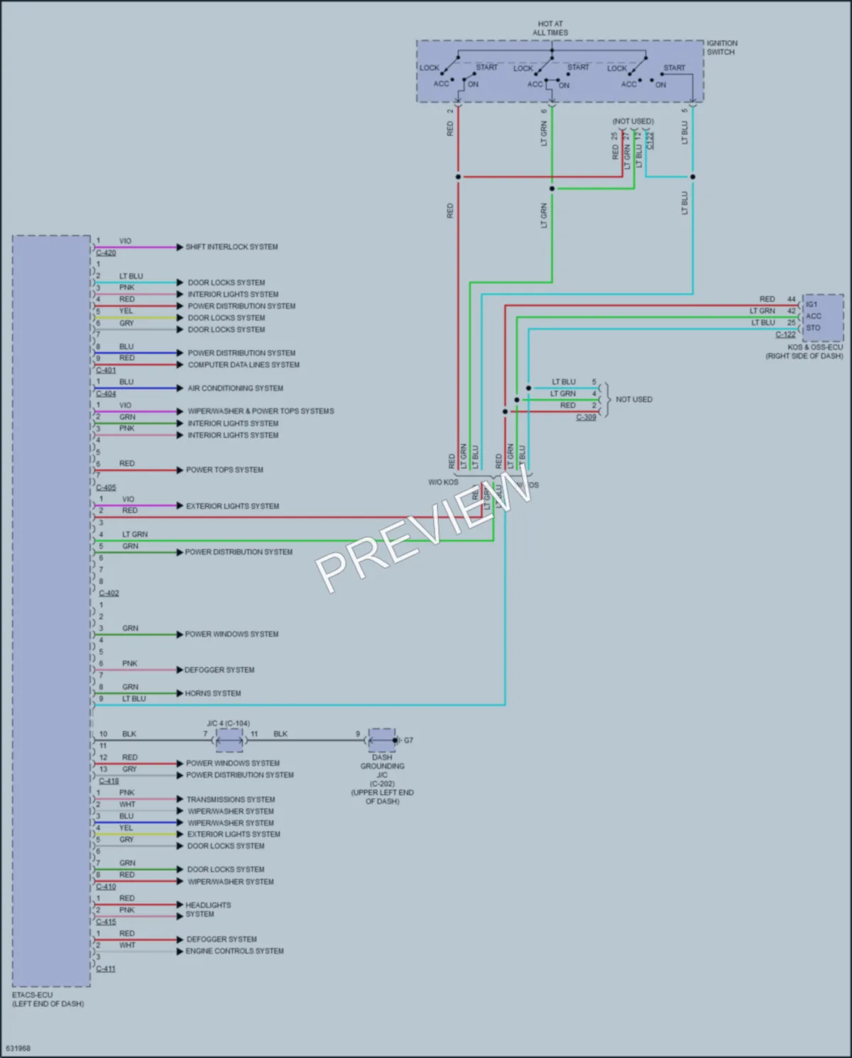 2019 Mitsubishi EclipseCross Body Control Modules wiring diagram preview