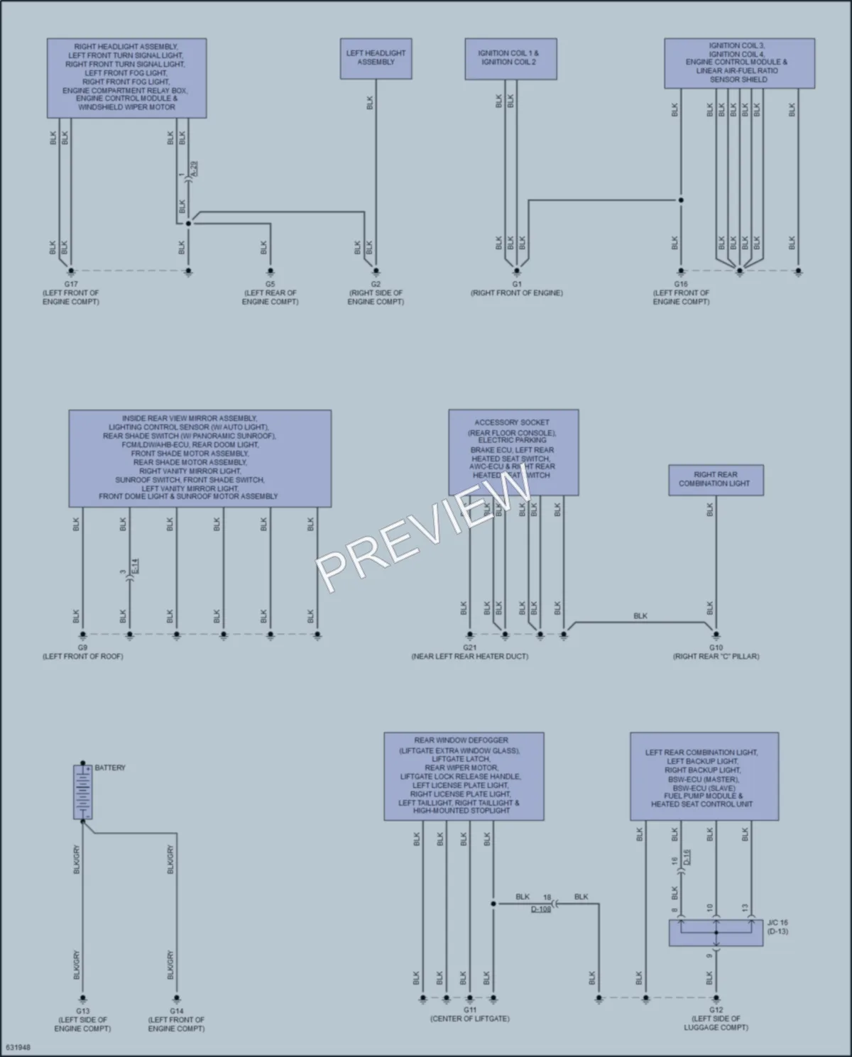 2019 Mitsubishi EclipseCross Ground Distribution wiring diagram preview