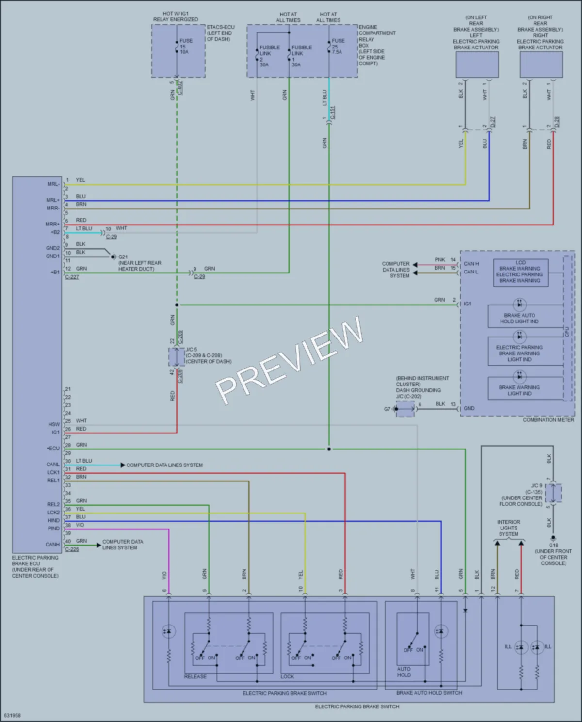 2019 Mitsubishi EclipseCross Shift Interlock wiring diagram preview