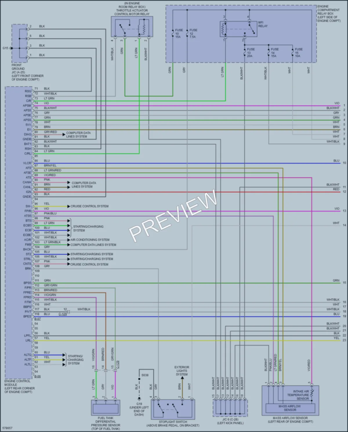 2019 Mitsubishi Outlander Engine Performance wiring diagram preview