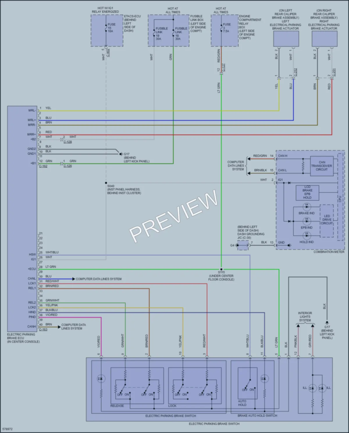 2019 Mitsubishi Outlander Shift Interlock wiring diagram preview
