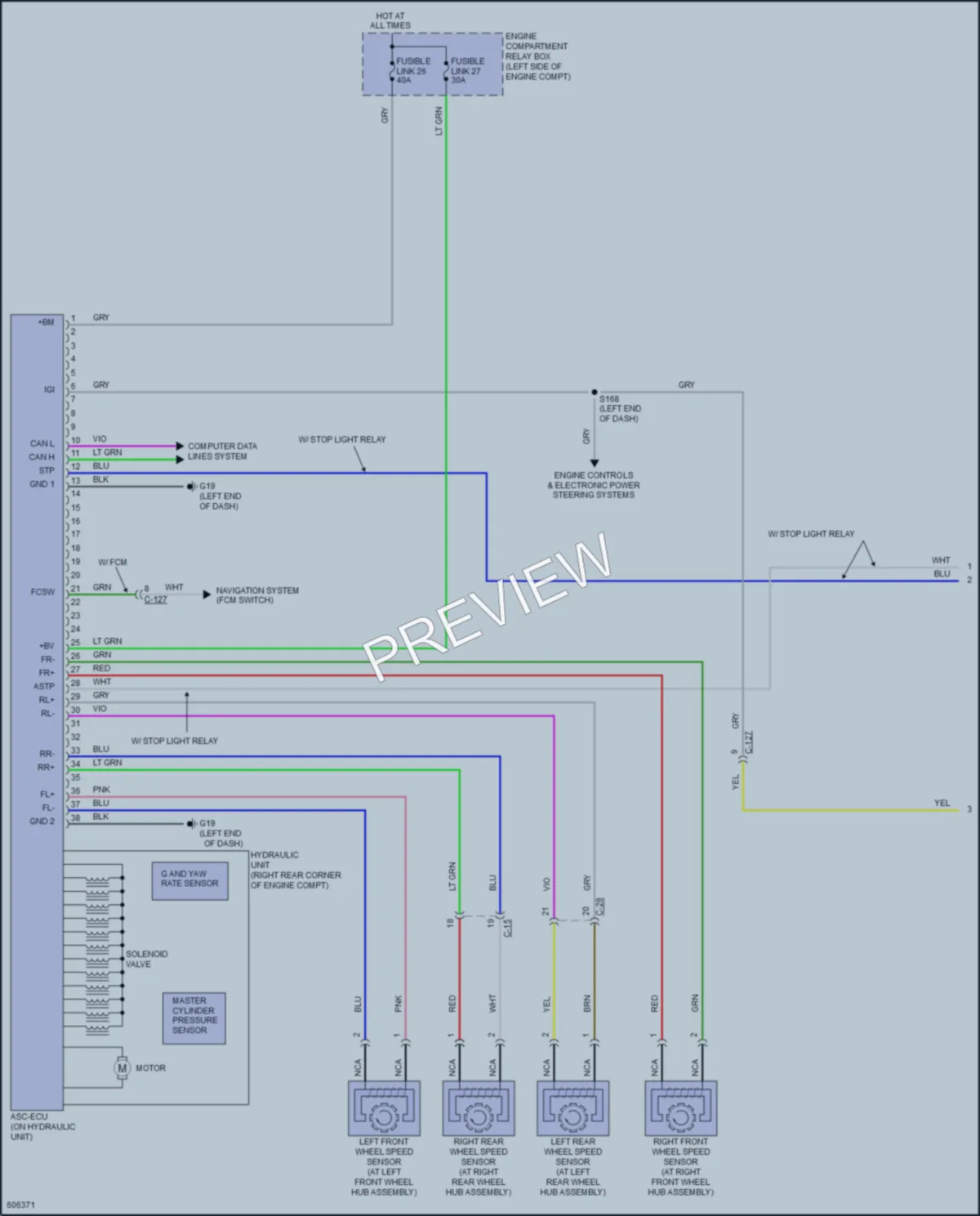2019 Mitsubishi OutlanderSport Anti Lock Brakes wiring diagram preview
