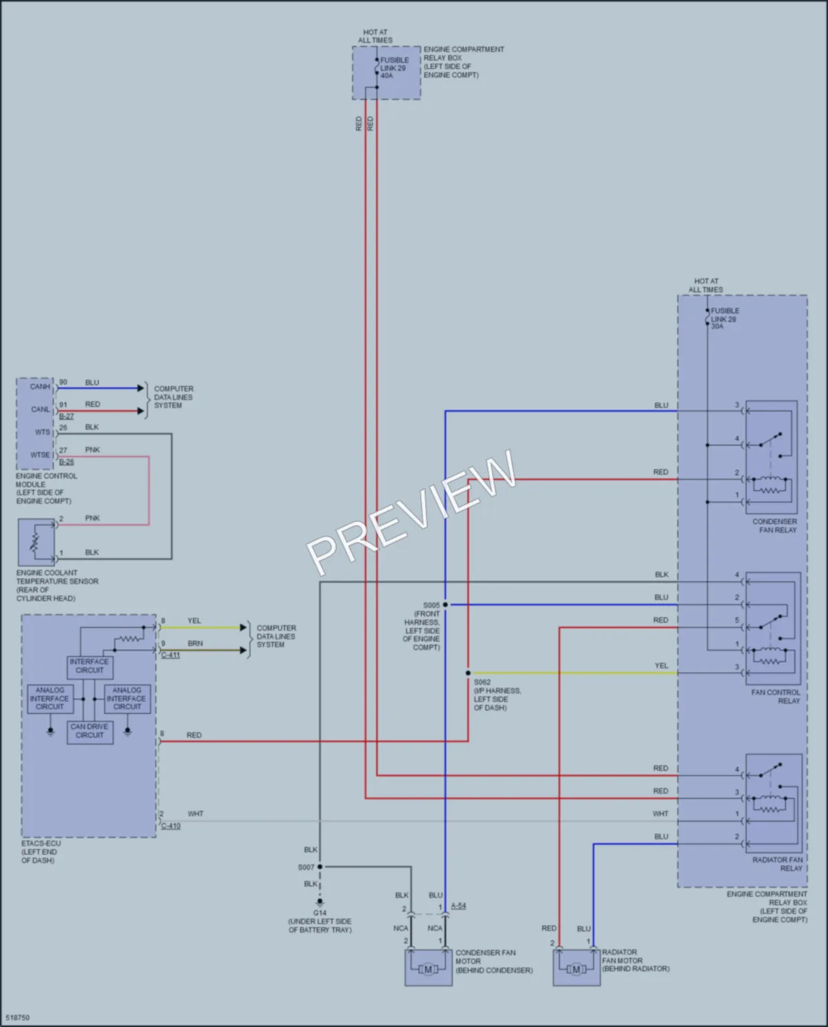 2019 Mitsubishi OutlanderSport Cooling Fan wiring diagram preview